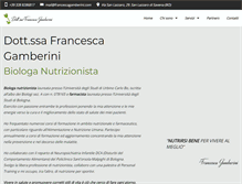 Tablet Screenshot of francescagamberini.com